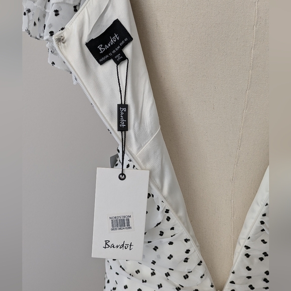 Bardot Jesse Ruched Polka Dot Dress - Picture 7 of 12